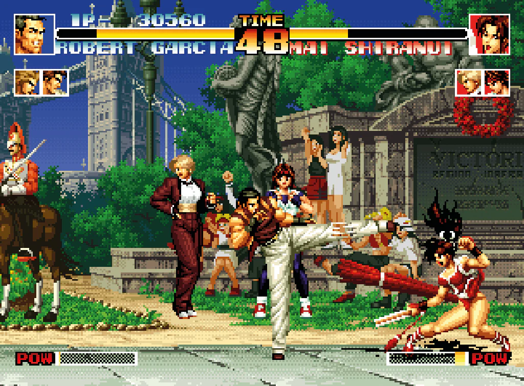 an example of a fighting game UI.